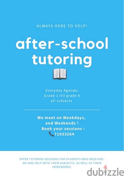 After school tutoring