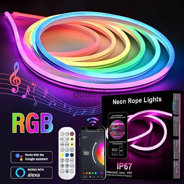 Smart Rgb Neon rope strip lights 0