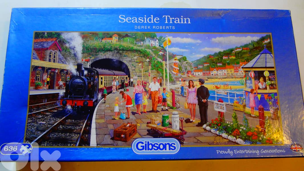 Gibsons Seaside train puzzle 636 pcs 68*32 cm 0