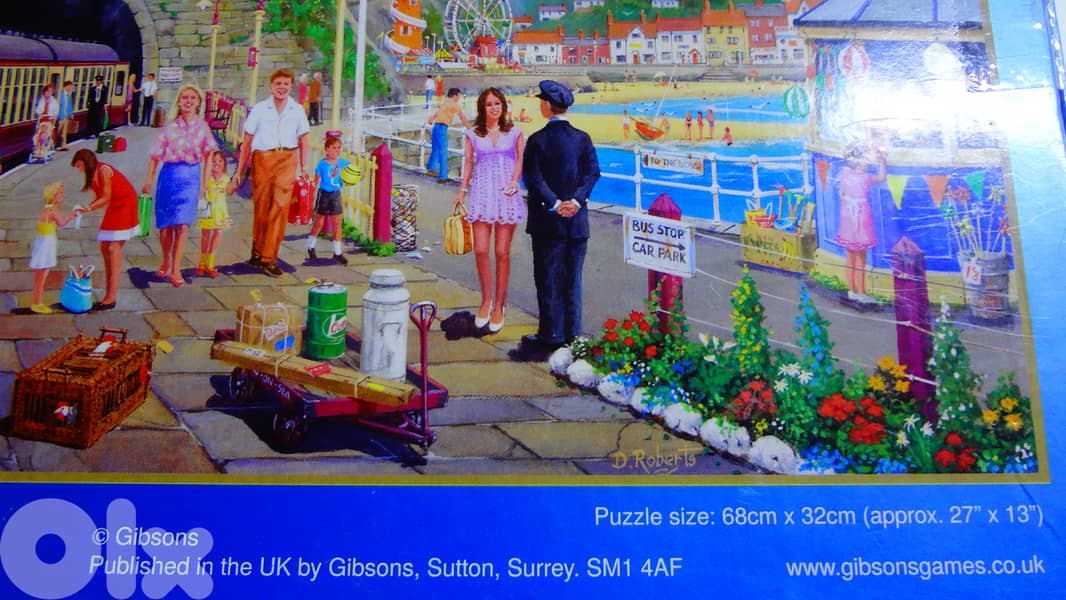 Gibsons Seaside train puzzle 636 pcs 68*32 cm 2