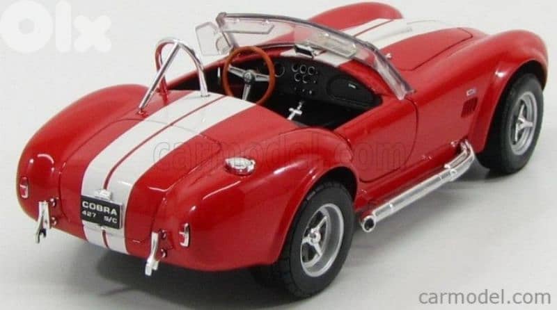 Shelby Cobra 427 SC  1965 diecast car model 1;24 3