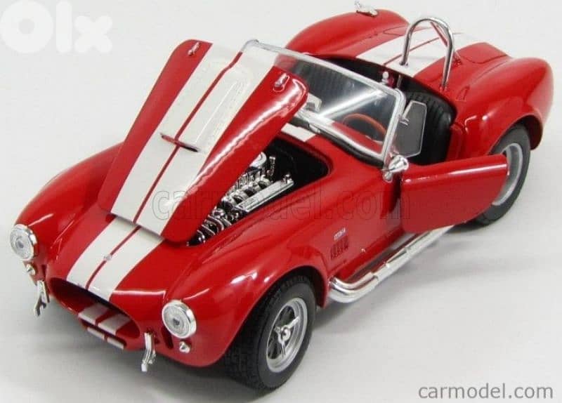 Shelby Cobra 427 SC  1965 diecast car model 1;24 5