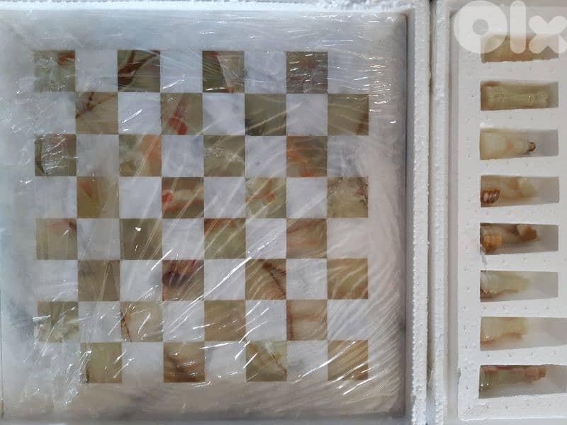 Original onyx chess 40×40cm 3