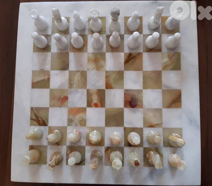 Original onyx chess 40×40cm 1