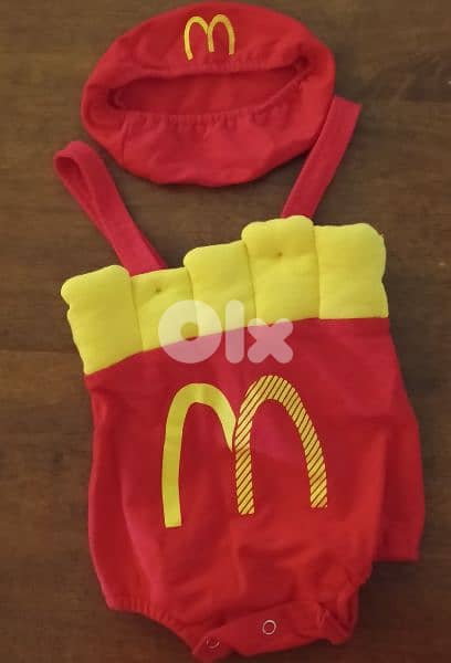 Berbara Boy or Girl Macdo Burger Fries Baby Uniform 0