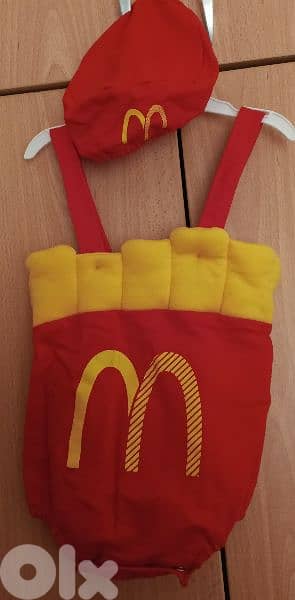 Berbara Boy or Girl Macdo Burger Fries Baby Uniform 1