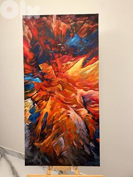 Drawing by oil painting 0