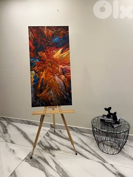 Drawing by oil painting 1