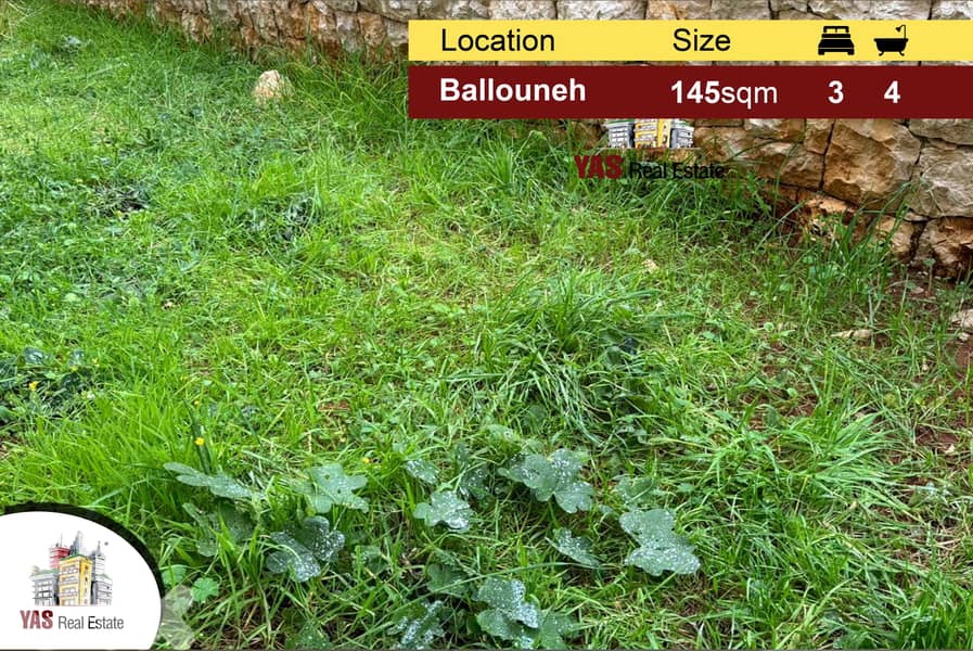 Ballouneh 145m2 | 60m2 Garden | Super Luxurious | Prime Location | MY 0