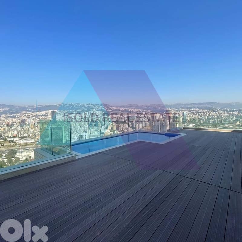 250m2 Penthouse+terrace&pool for sale Sioufi/Achrafieh - اشرفيه 0