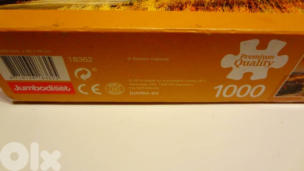 Jumbo puzzle 1000 pcs  68*49 cm "Tuscan sunset italy " 1