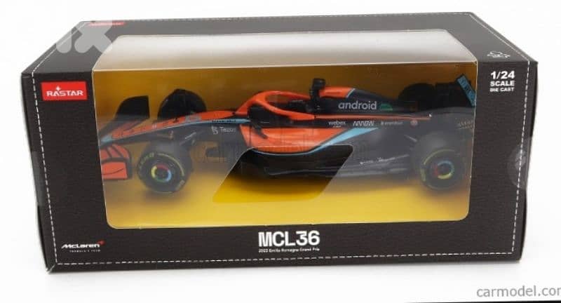 Mclaren MCL36 F1 diecast car model 1:24. 5