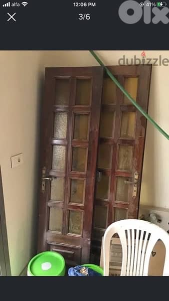 door wood mogono very nice & salon door 2 pieces 2