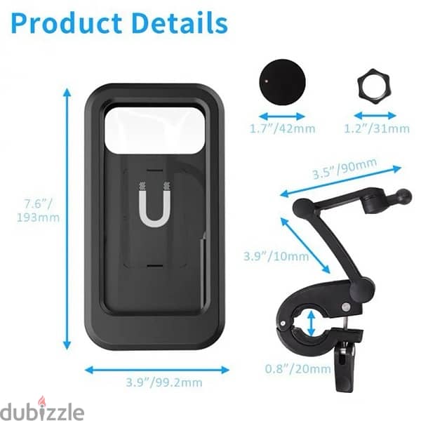 Phone holder for motorcycle and bicycle 5
