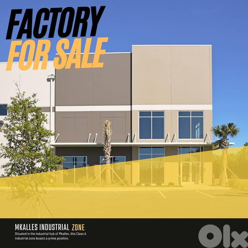 JH24-3289 Factory 3,200 m for sale in Mkalles, $3,000,000 cash 0