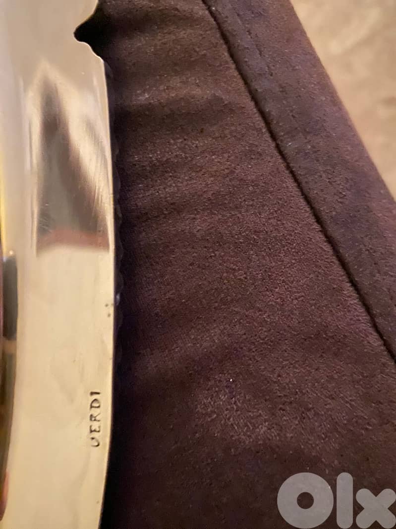 Silver Round  tray ( Verdi ) 2