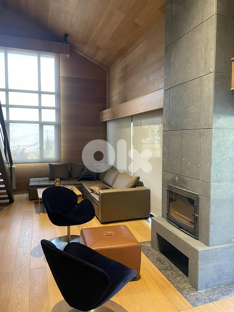 Chalet for sale in Ouyoun El Siman/ Garden/ Furnished/ Decorated 3