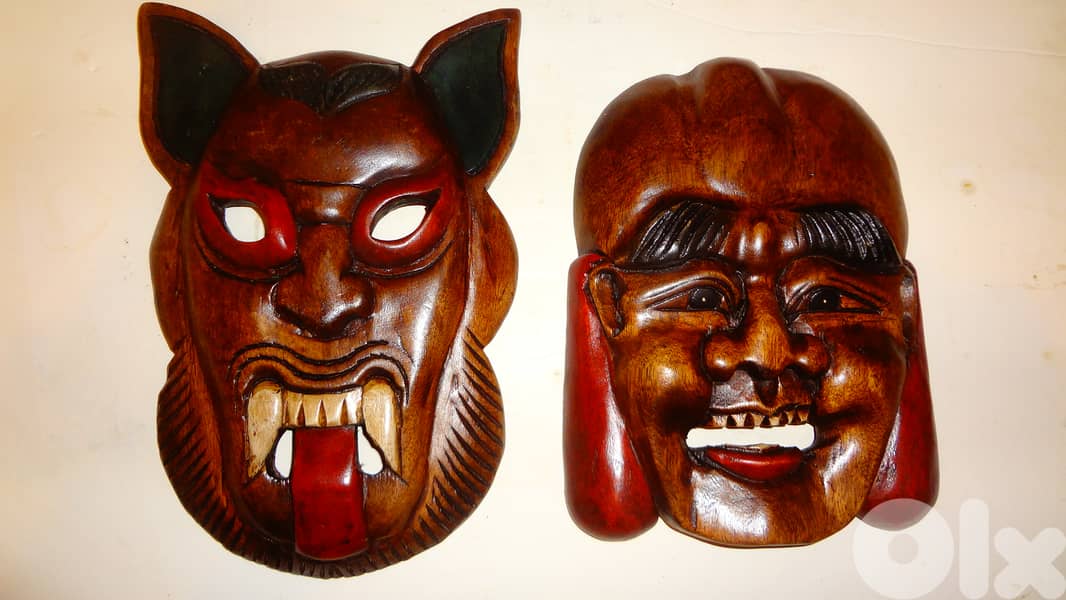 wooden african masks prices varies with each mask 8