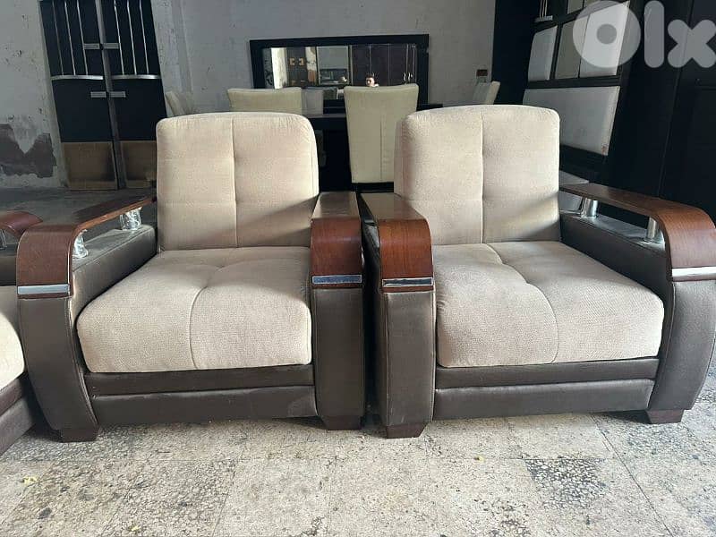 طقم كنبايات شغل istikbal بفتح صندوق وتخت 3