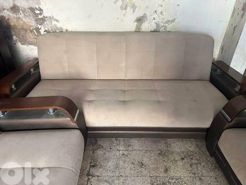 طقم كنبايات شغل istikbal بفتح صندوق وتخت 5