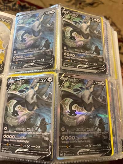 Pokemon cards lugiaV alt art 186/195