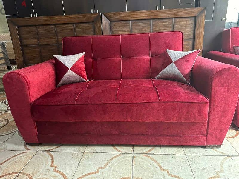 طقم كنبايات شغل istikbal تركي بفتح صندوق وتخت 1