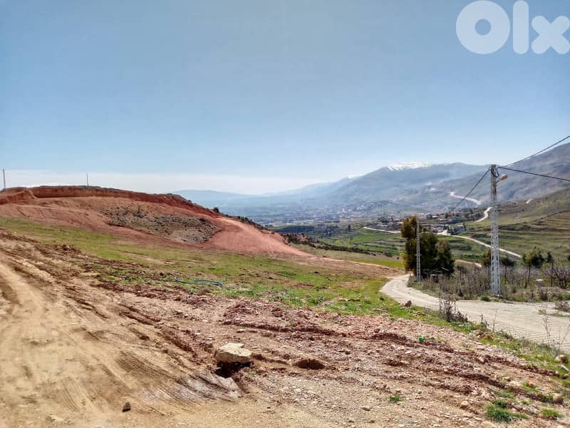 zahle ain el hajal 1200 sqm land for sale open view Ref#6047 0