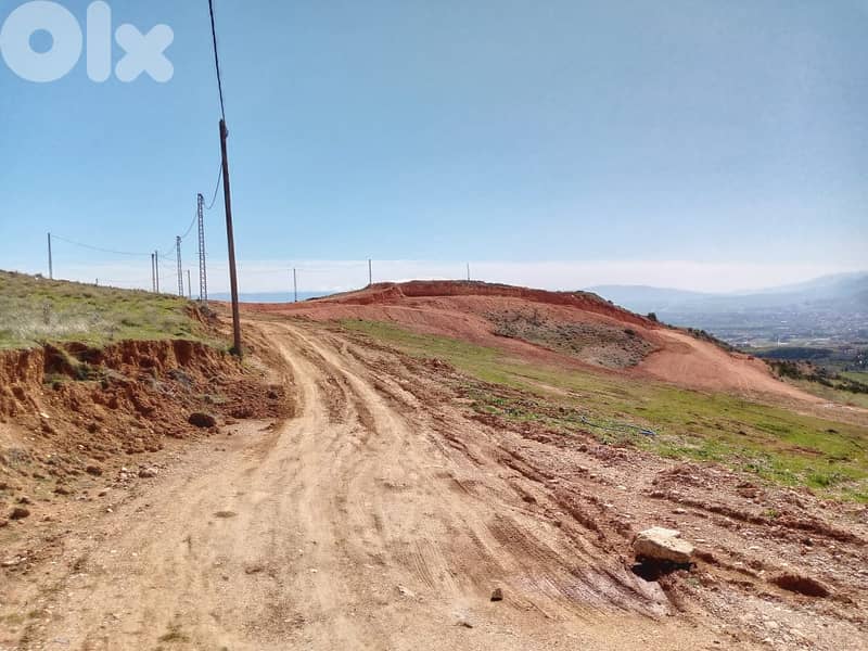 zahle ain el hajal 1200 sqm land for sale open view Ref#6047 1