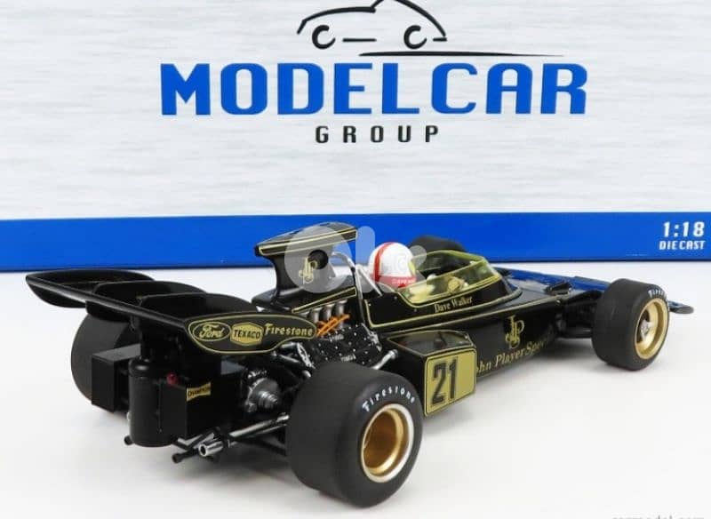 Lotus 72D (Dave Walker 1972) diecast car model 1;18. 4