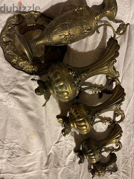 antique, set of 5 pieces قطع انتيك 5