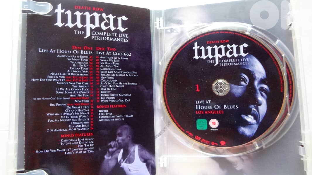 Tupac the complete live performances double original dvds 1