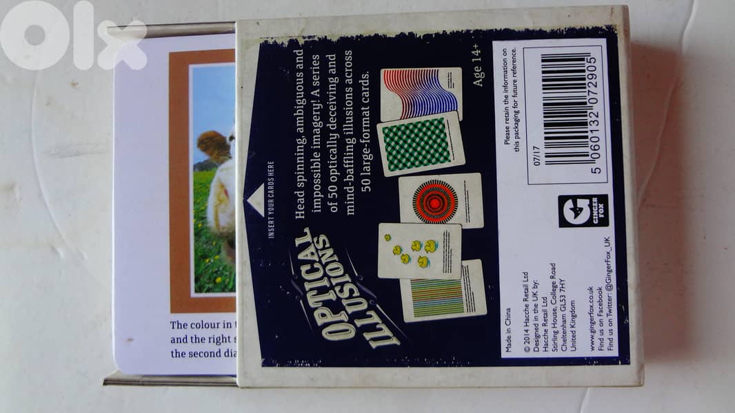 fifty optical illusion cards box set 1