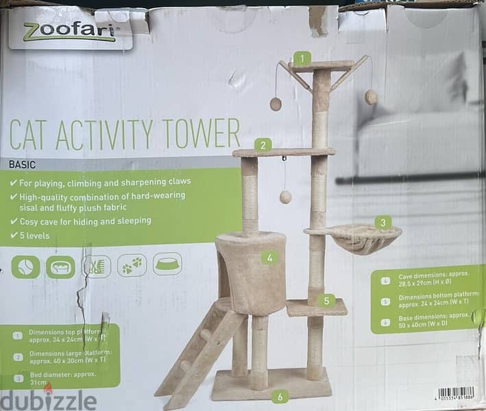 cat scratcher with cat basket 1
