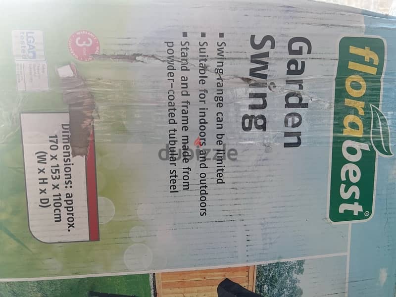 not used Flora Best Garden Swing 3