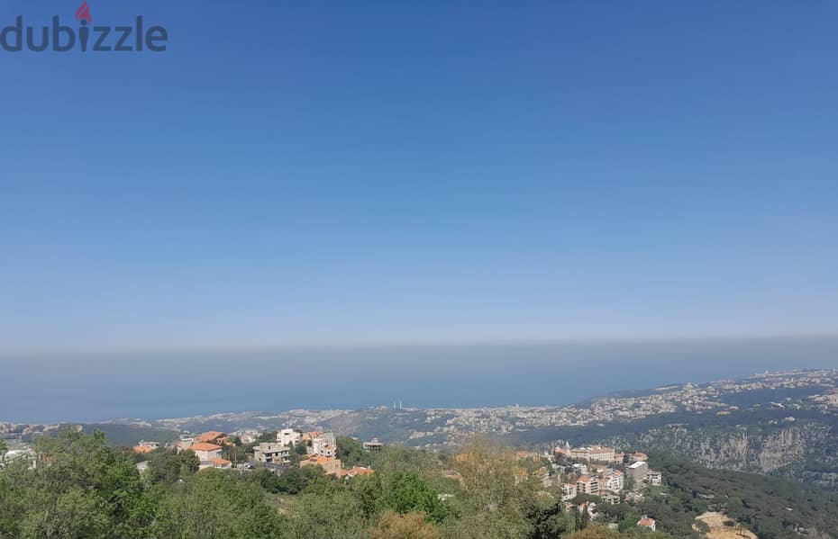 1555 SQM Land in Bikfaya, Metn overlooking the Ocean and the Mountains 2
