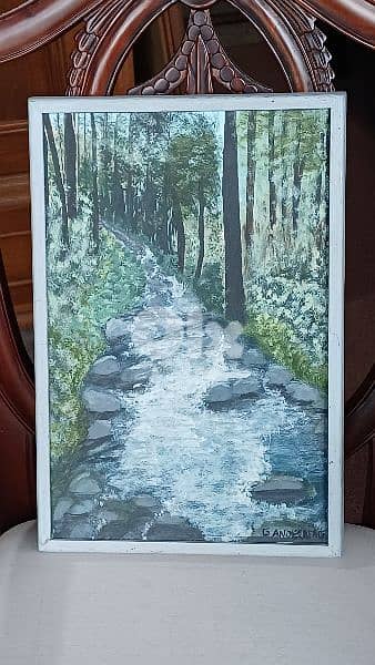 لوحة رسم اكريليك 0