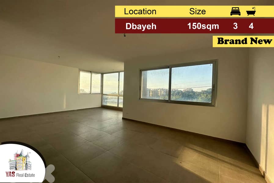Dbayeh 150m2 | Brand New | Calm Area | MJ | 0