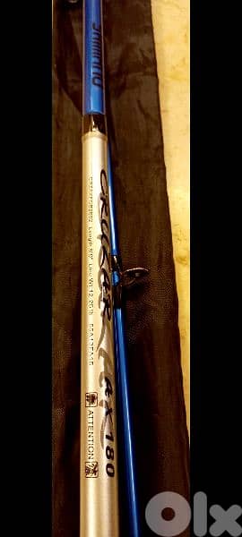 ١. ٨٠ سم مستعملة مرة واحدة فقط ماركة shimano full carbon 1