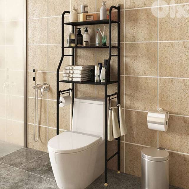 3-Tier Toilet Shelf, Washing Machine Steel Storage Rack 1