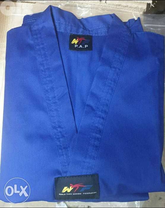 Taekwondo blue uniform 0
