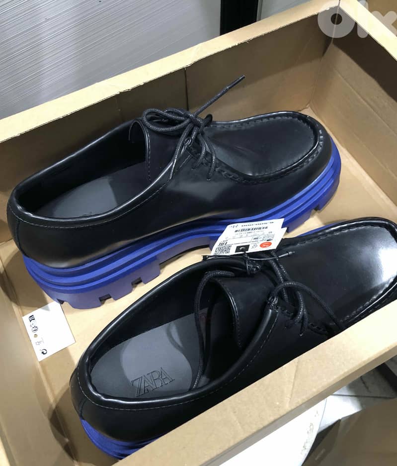 ZARA MOC TOE CHUNKY SHOES 42 9