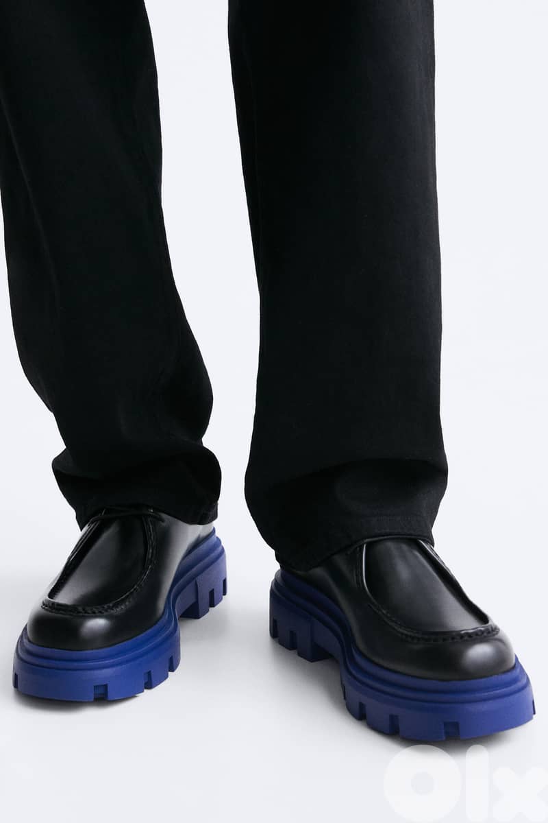 ZARA MOC TOE CHUNKY SHOES 42 8