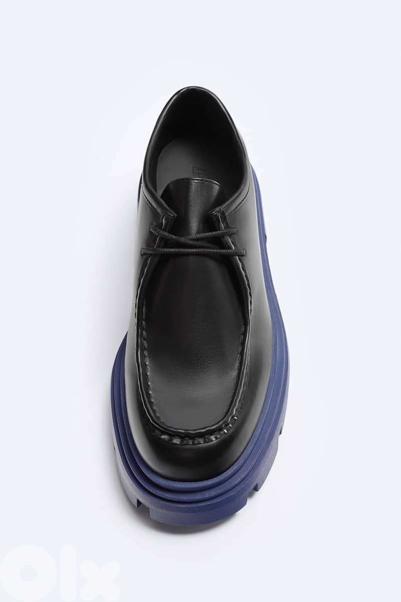 ZARA MOC TOE CHUNKY SHOES 42 6