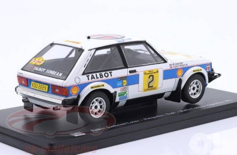 Talbot Sunbeam (Rally Codasur Argentina 1981) diecast car model 1;24. 3