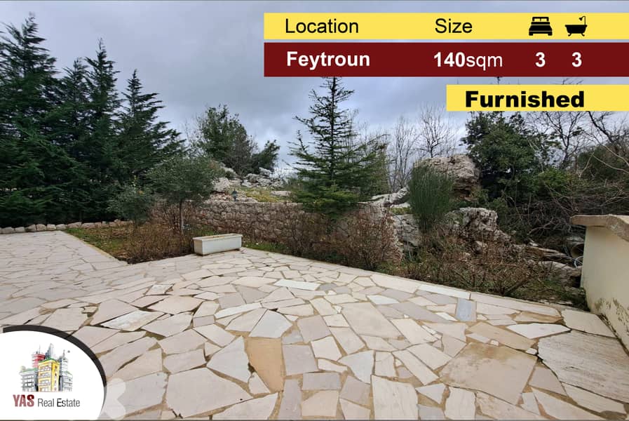 Feytroun 140m2 | 100m2 Terrace/Garden | Furnished Flat | Catch | DA | 0