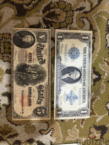 Old USD Banknotes 1$ / 2$ / 5$ 5