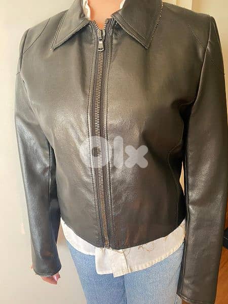 jacket leather black 5