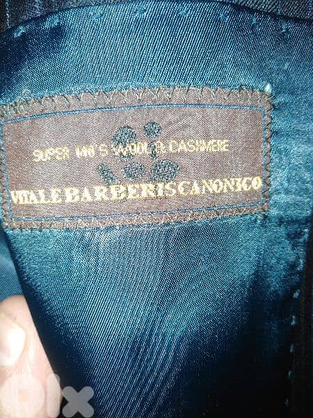 Brioni Suit size 56 dark blue hand made 2