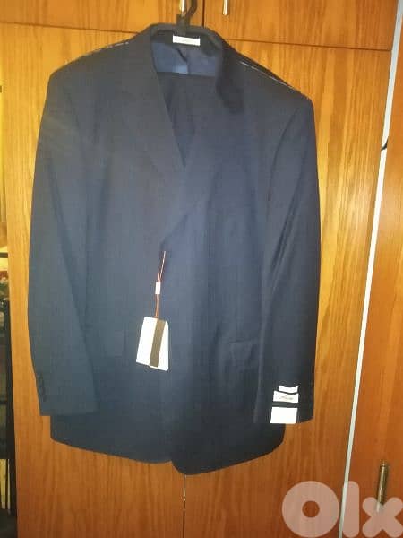 Brioni Suit size 56 dark blue hand made 3