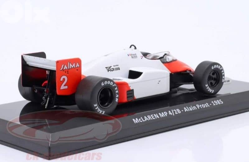 Mclaren MP4//2B (Alain Prost 1985) diecast car model 1;24. 3